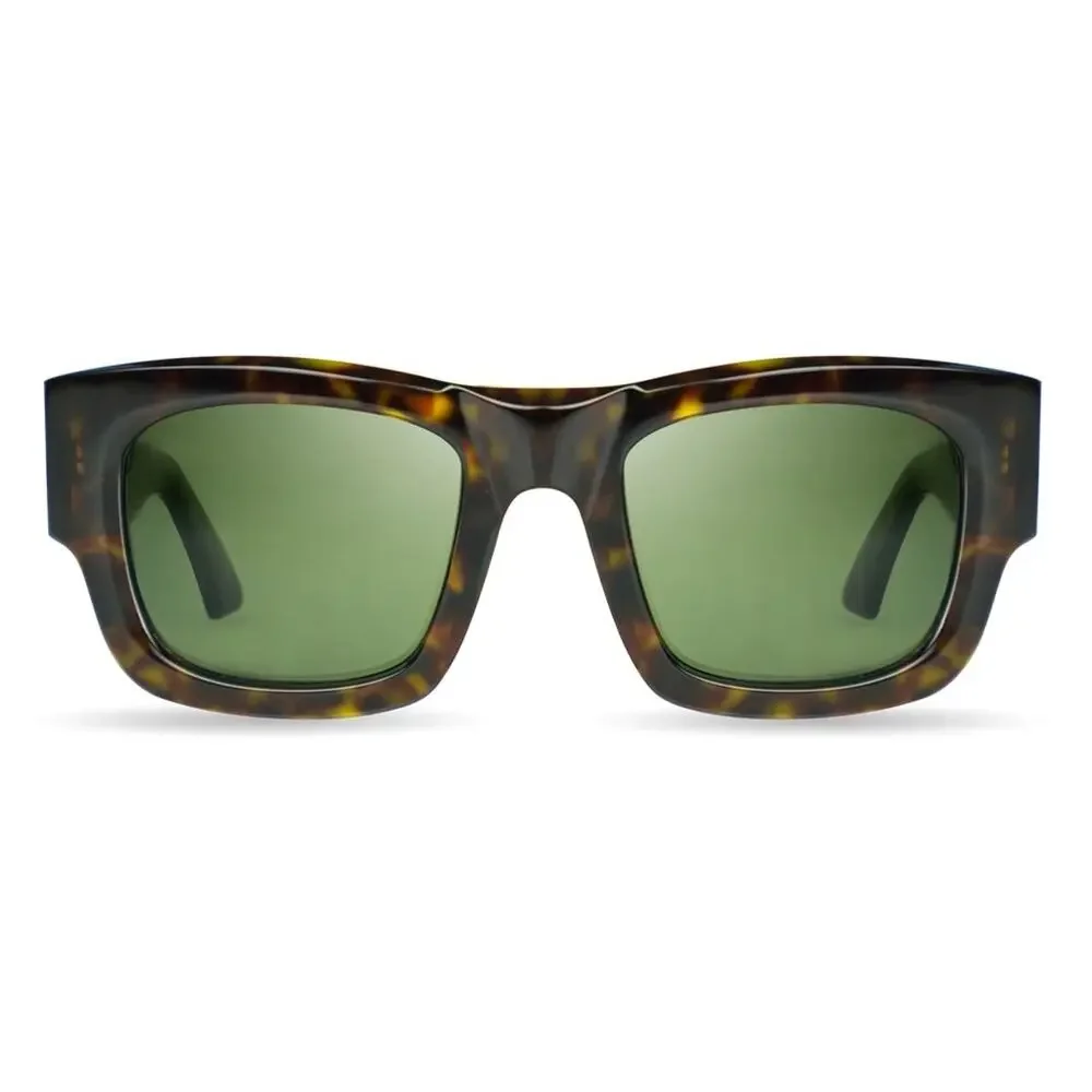 New! BUGATTI 48M HAV Tortoise Shell Sunglasses with Green Lenses, Authentic